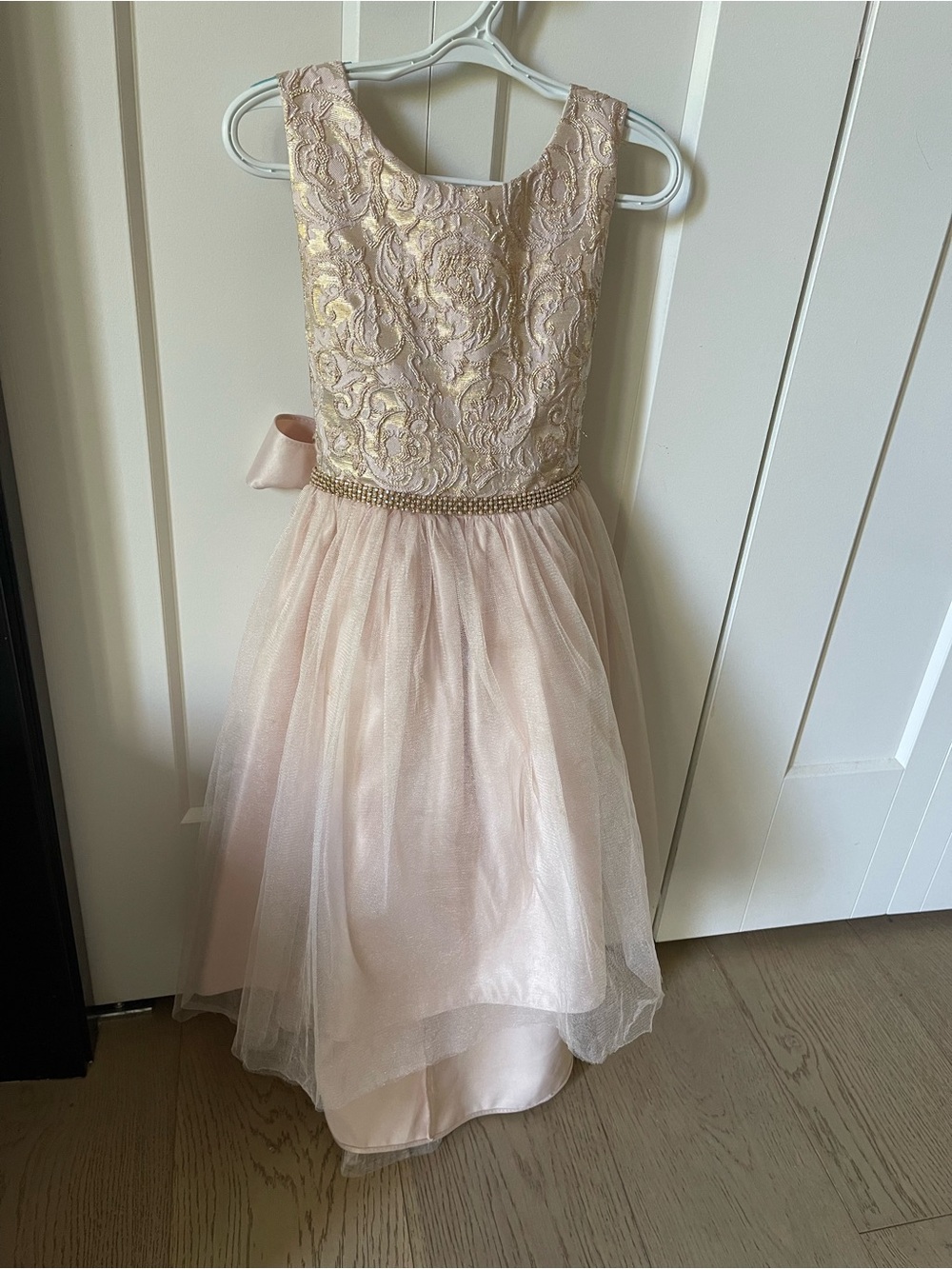 Sweet Kids® Metallic Jacquard & Tulle Special Occasion Dress - size 6